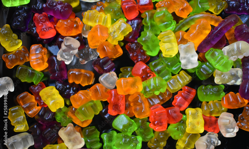 Background of colored candy.