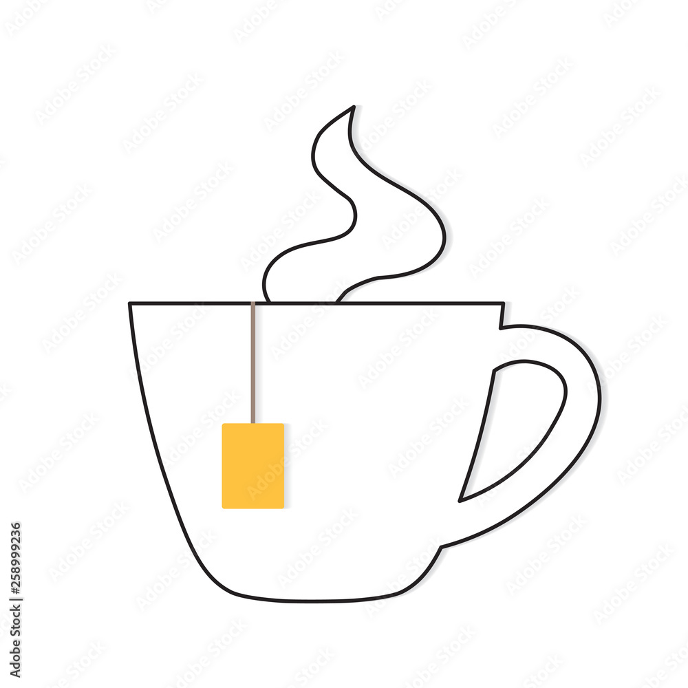 hot tea cup icon- vector illustration hot tea cup icon- vector illustration