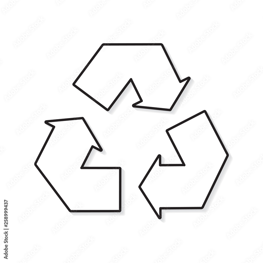 recycle sign- vector illustration recycle sign- vector illustration