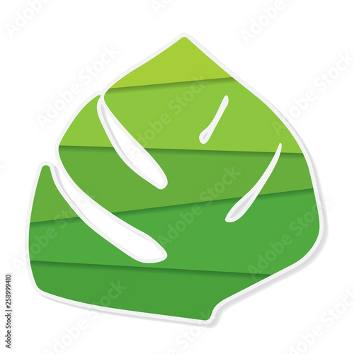 green leaf, ecology concept- vector illustration