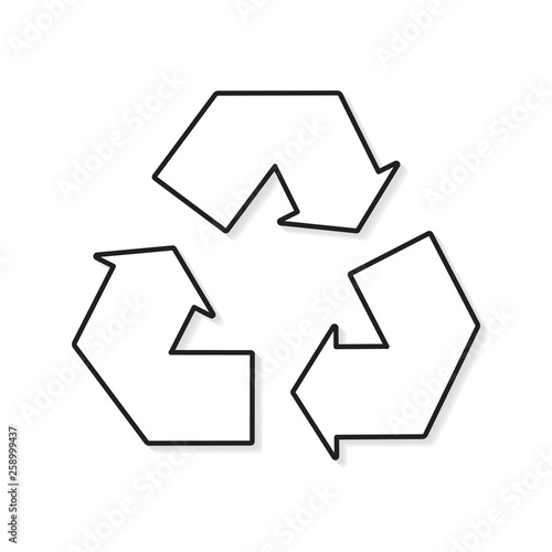 recycle sign- vector illustration