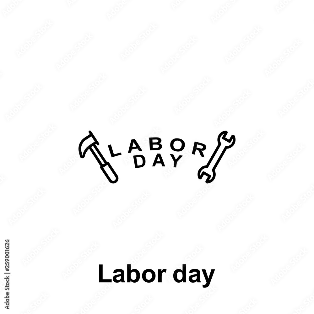 labor day outline icon. Element of labor day illustration icon. Signs and symbols can be used for web, logo, mobile app, UI, UX labor day outline icon. Element of labor day illustration icon. Signs and symbols can be used for web, logo, mobile app, UI, UX