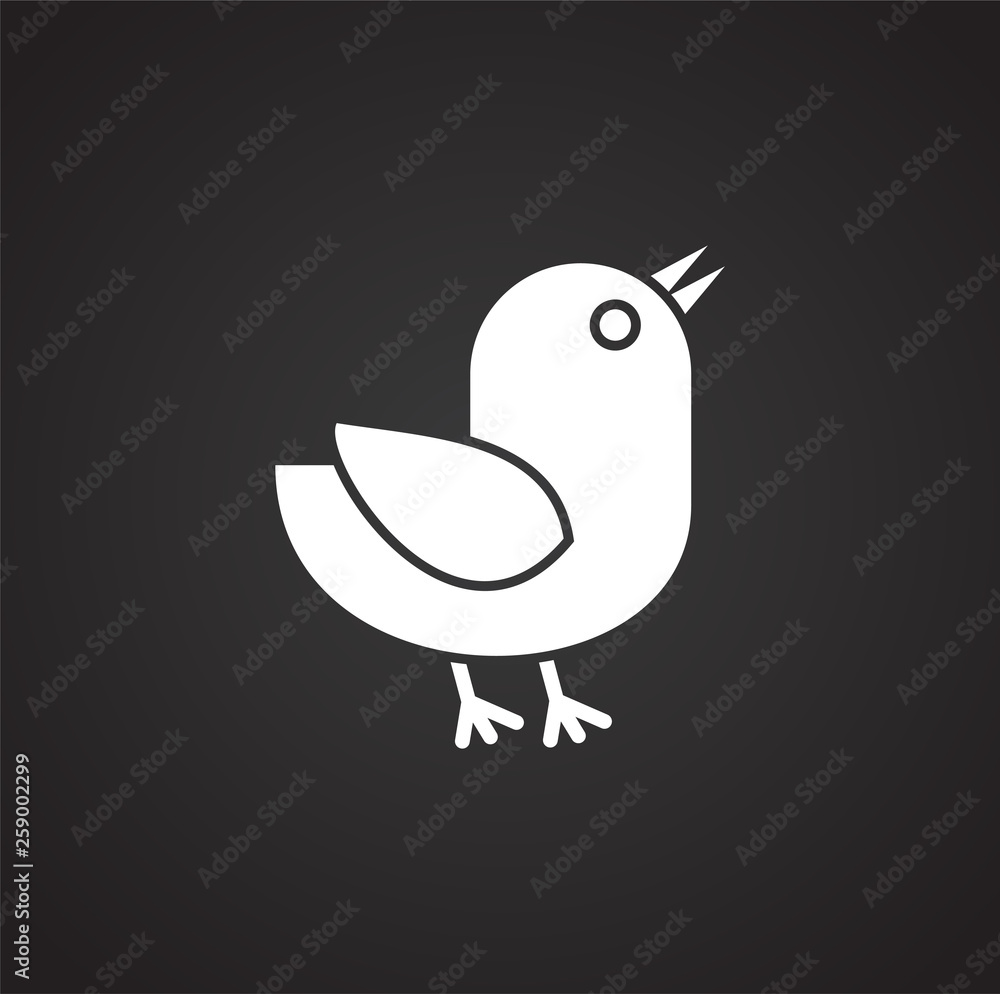 Easter chick icon on background for graphic and web design. Simple vector sign. Internet concept symbol for website button or mobile app. Easter chick icon on background for graphic and web design. Simple vector sign. Internet concept symbol for website button or mobile app.