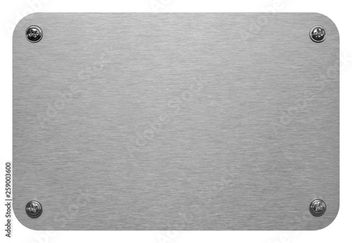 Silber Platte - gebürstet