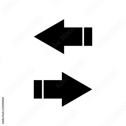 Free Download Two black arrows. Icons with arrows. Arrow. Vector arrows. Arrow vector icons in different directions - GFXLoad