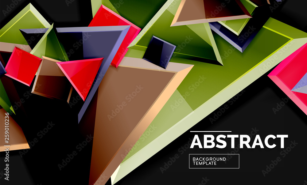 Glossy squares and triangles geometric backgrounds Glossy squares and triangles geometric backgrounds