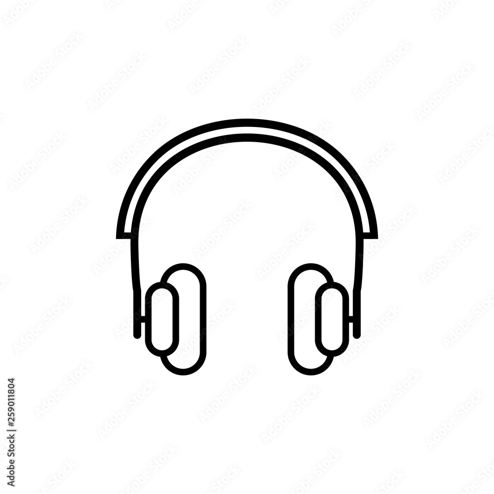 Headphones vector icon Headphones vector icon