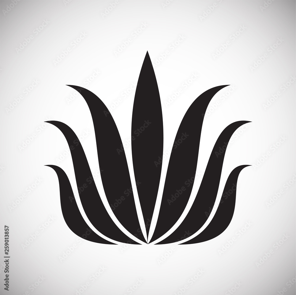 Lotos flower icon on background for graphic and web design. Simple vector sign. Internet concept symbol for website button or mobile app. Lotos flower icon on background for graphic and web design. Simple vector sign. Internet concept symbol for website button or mobile app.