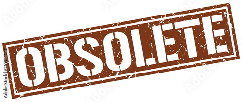 obsolete square grunge stamp