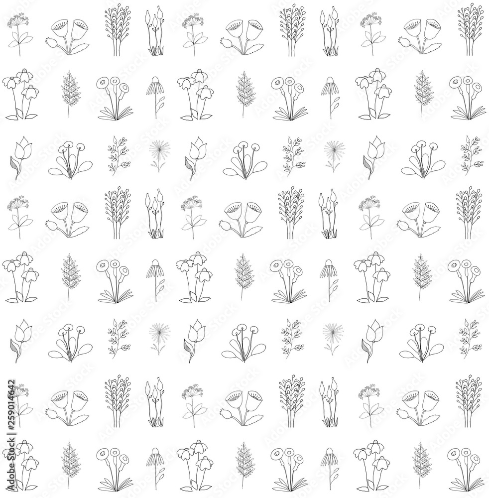 pattern of black and white graphic stylized colors for your design