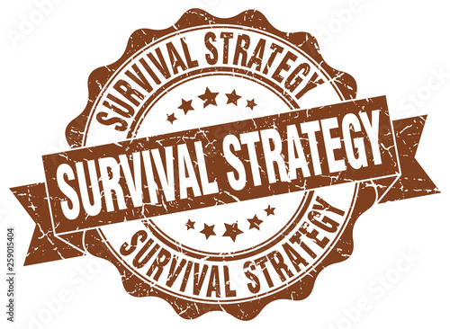 survival strategy stamp. sign. seal