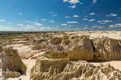 Lookout on the famous Walls of China in Mungo National Park, Australia.