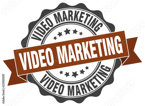 video marketing stamp. sign. seal