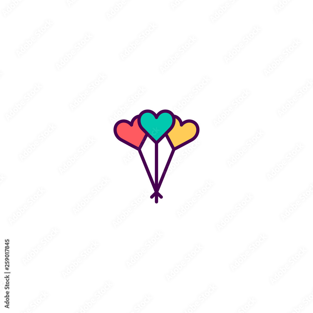 Balloons Icon Design. Lifestyle icon vector design