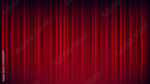 Red curtain abstract background