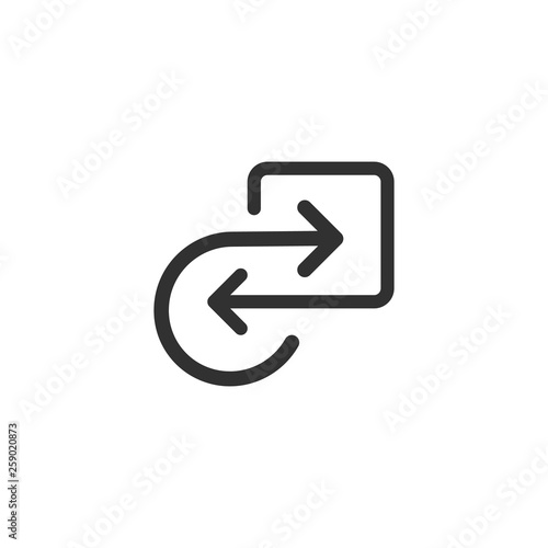 Repetitive process icon wit...
