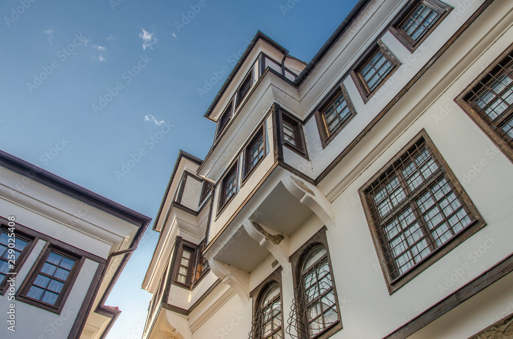 Obraz premium Ohrid, Macedonia – Traditional architecture 