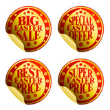 Easter sticker sale set gold