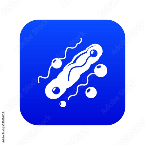 Corynebacterium icon blue vector isolated on white background
