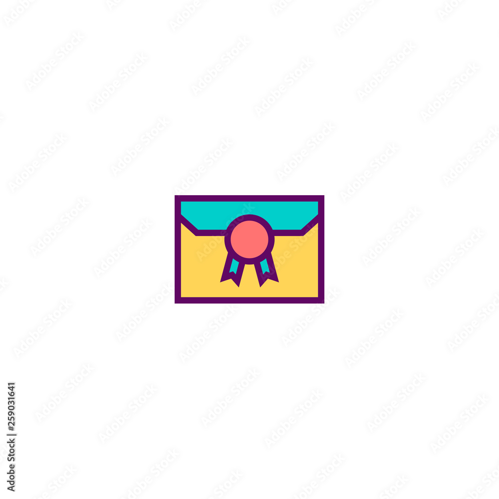 Letter icon design. Stationery icon vector design Letter icon design. Stationery icon vector design