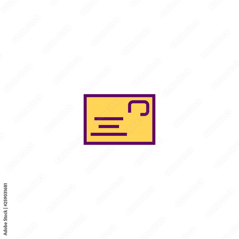 Letter icon design. Stationery icon vector design Letter icon design. Stationery icon vector design