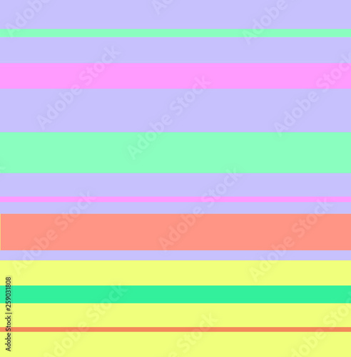 Colored horizontal stripes of different sizes