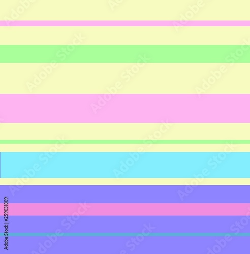 Colored horizontal stripes of different sizes