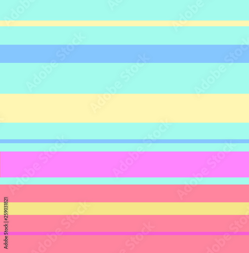 Colored horizontal stripes of different sizes