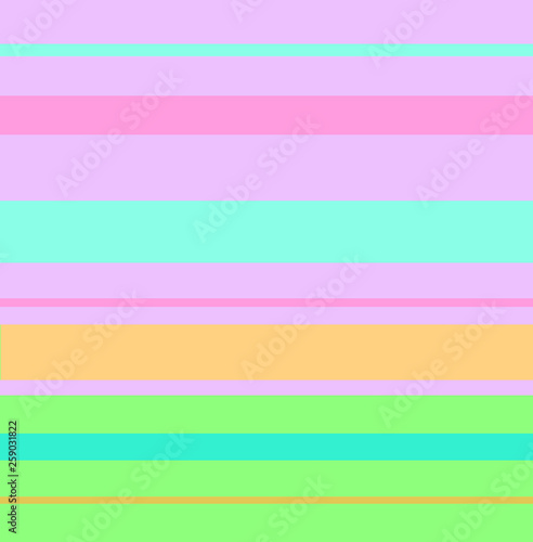 Colored horizontal stripes of different sizes