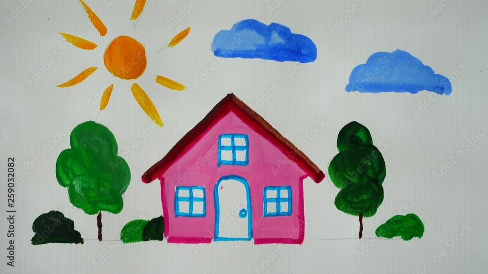 Draw house elements. Draw house elements.