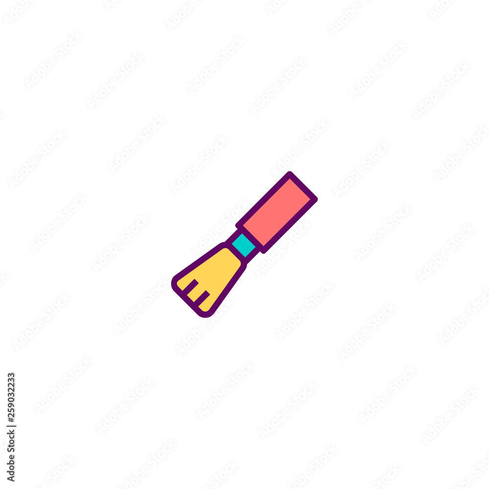 Paint brush icon design. Stationery icon vector design Paint brush icon design. Stationery icon vector design