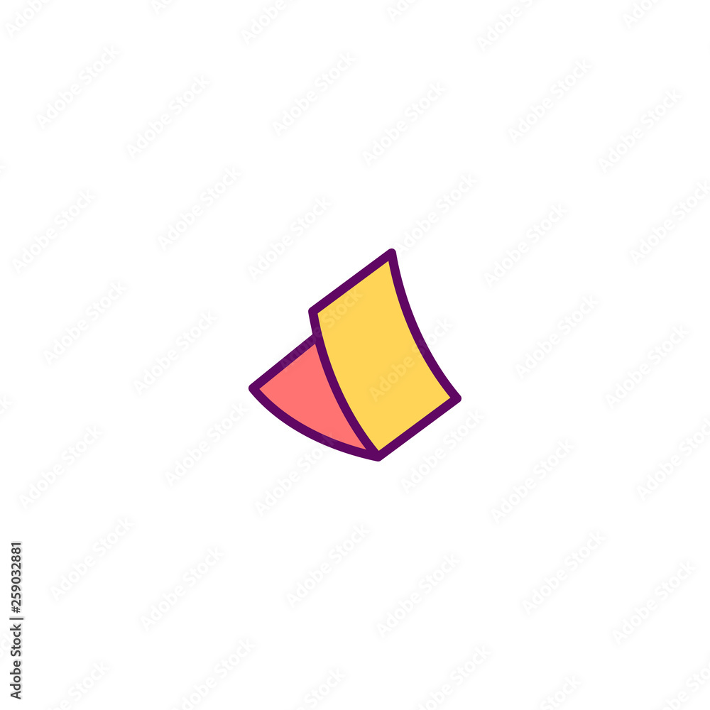 Paper icon design. Stationery icon vector design Paper icon design. Stationery icon vector design