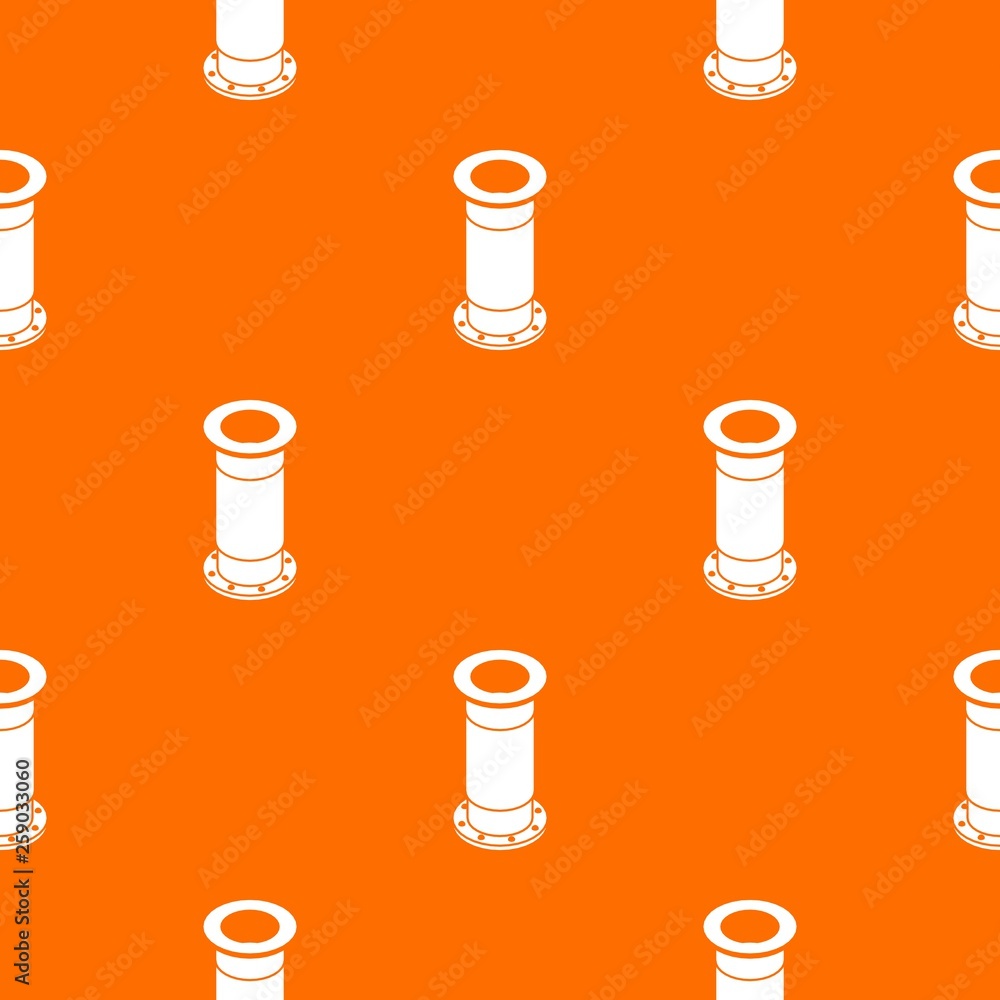 Sewerage pipe pattern vector orange for any web design best