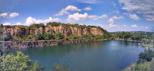 landscape with lake and blue sky © Ярослав Барнич