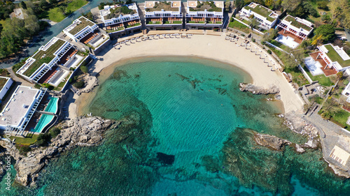 Aerial drone photo of beautiful resort located in Mediterranean exotic destination © aerial-drone