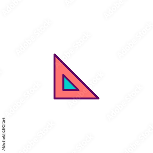 Free Download Set square icon design. Stationery icon vector design - GFXLoad