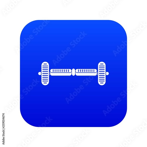 Hoverboard gyro pod icon digital blue for any design isolated on white vector illustration