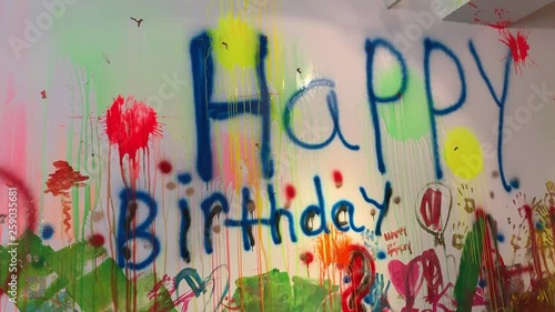 Happy Birthday _paint party_throwing paint