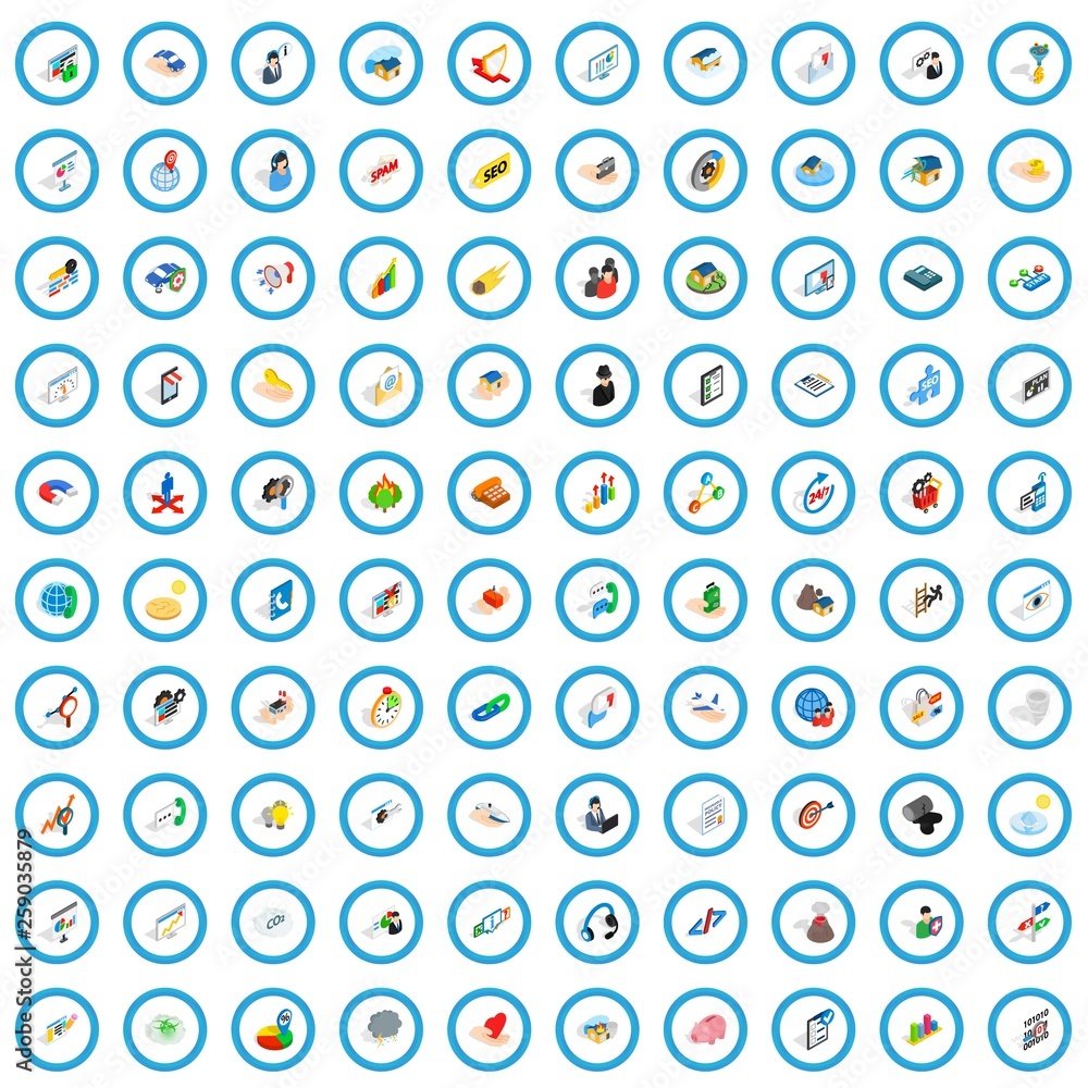 100 partnership icons set in isometric 3d style for any design vector illustration 100 partnership icons set in isometric 3d style for any design vector illustration
