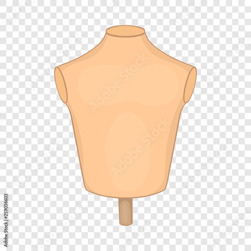 Mannequin or dressmakers dummy icon in cartoon style isolated on background for any web design 