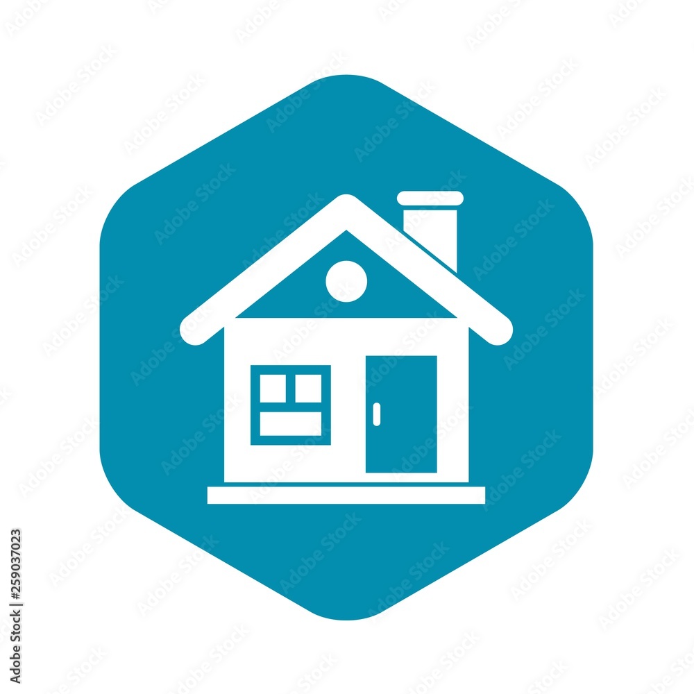 House icon in simple style isolated on white background. Building symbol House icon in simple style isolated on white background. Building symbol