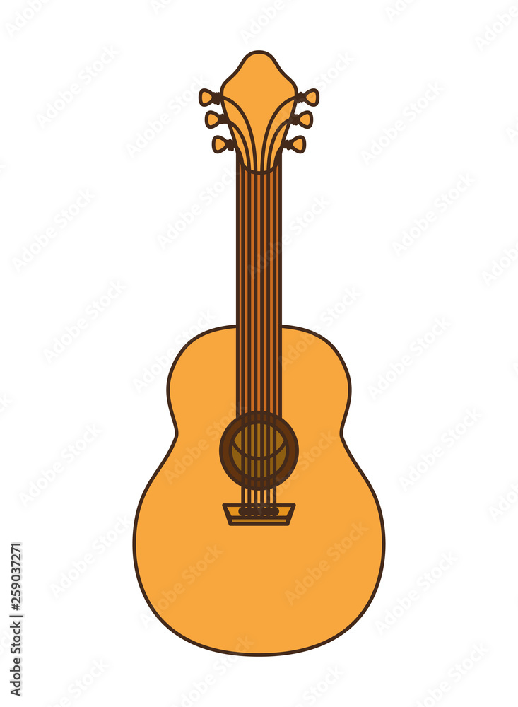 Naklejka premium mexican guitar isolated icon