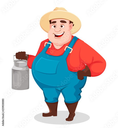 Fat farmer, agronomist. Funny gardener