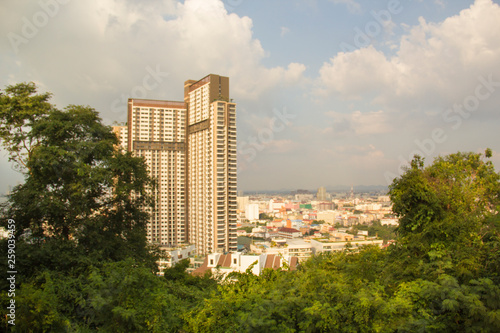 Beautiful view of the panorama of Pattaya, Thailand