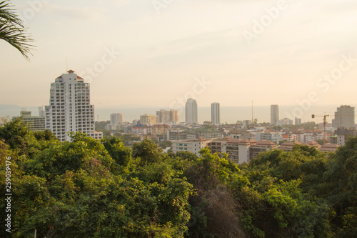 Beautiful view of the panorama of Pattaya  Thailand