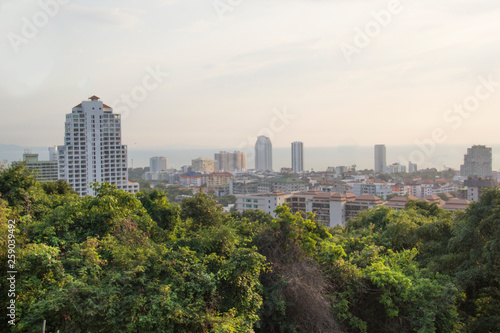 Beautiful view of the panorama of Pattaya, Thailand © marinadatsenko