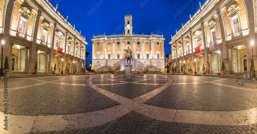 Campidoglio square on Capitoline Hill, Rome, Italy