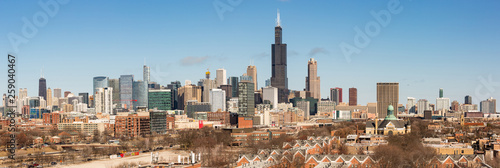 Panoramic view of the skyline of Chicago. © Carlos Yudica