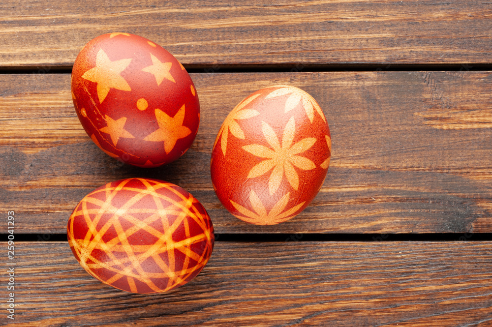 Still life with Pysanka, decorated Easter eggs Still life with Pysanka, decorated Easter eggs