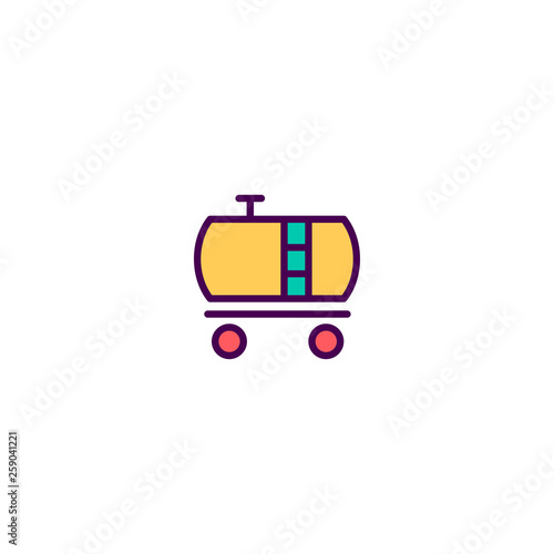 Tank wagon icon design. Transportation icon vector design